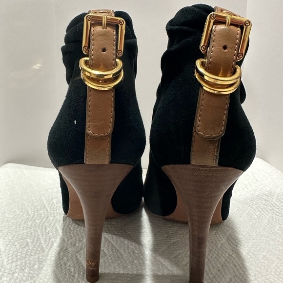 Tory Burch black suede booties size 7.5 - Picture 5 of 14